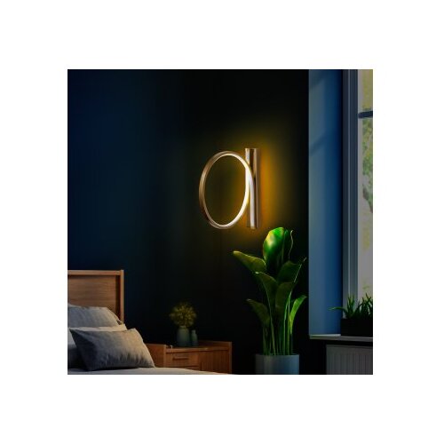 Opviq LED stenska svetilka v zlati barvi ø 30 cm Halka – Cene