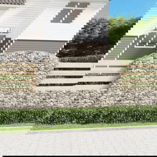  Gabionska košara s lukom 200x30x140/160 cm pocinčano željezo Cijene