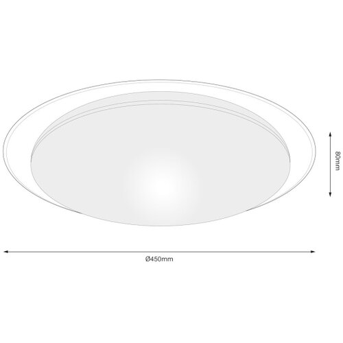  LED prigu&amp;scaron;iva plafonska svetiljka SONIC LED/35W/230V 3000-6000K prečnik 45 cm bela + daljinski upravljač Slike
