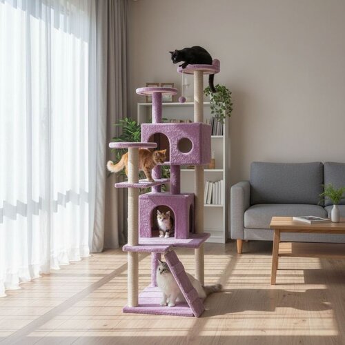 Paws & Whiskers Siena - Kućica za mačke u boji Dusty Rose Cene