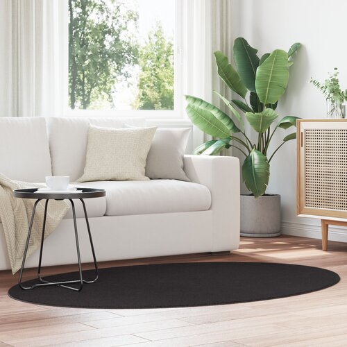 VidaXL Tepih &amp;quot;&amp;quot;HUARTE&amp;quot;&amp;quot; Crna 120x170 cm Oval Slike