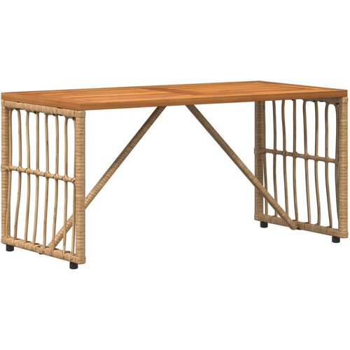  stol Prirodna 80 x 40 x 40 cm Čelik i Poli Ratan Slike