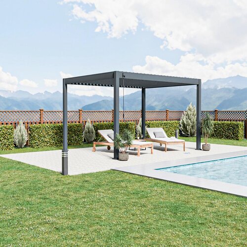 Gardenson Pergola Trumpf, Antracit, 3x4m Slike