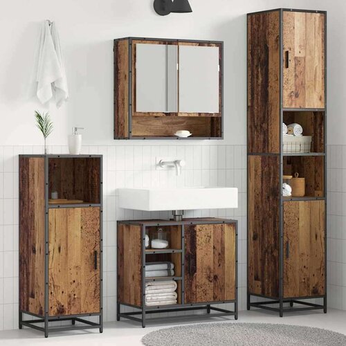  Set namještaja za kupaonicu 3 pcs Staro drvo Konstruirano drvo Cene