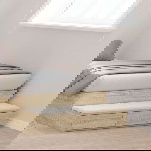  Predali za posteljo iz sonomskega hrasta 75x36,5x16,5 cm iz inženirskega lesa, (22008261) Slike