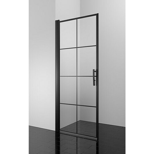 CAMARGUE Göteborg Vrata za tuš G2 (80 x 202,2 cm, Prevlečena, Debelina: 6 mm, Črne barve) Cene