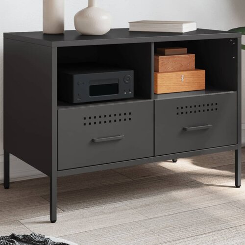 TV ormarić crni 68 x 39 x 50,5 cm čelični Cijene