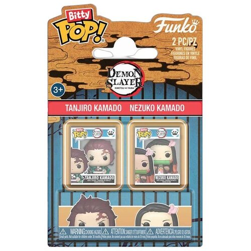 Funko Figura Bitty POP! Demon Slayer - Tanjiro &amp;amp; Nezuko 2PK Slike