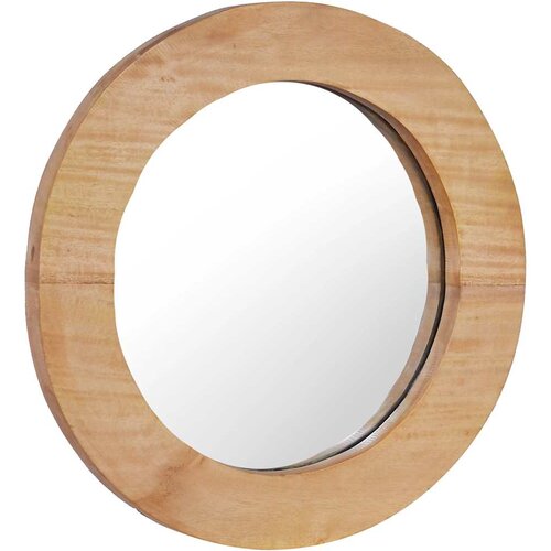  ogledalo od tikovine 40 cm okruglo Slike