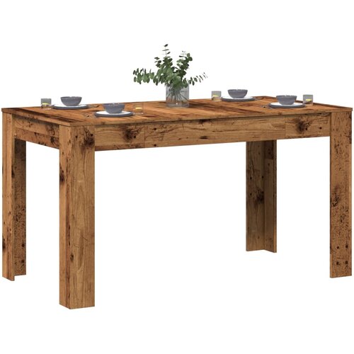 vidaXL Jedilna miza iz starega lesa 140x74,5x76 cm Inženirski les Cene