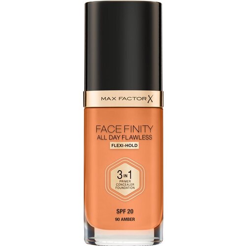 Max Factor Facefinity All Day Flawless dolgoobstojen tekoči puder SPF 20 odtenek 90 Amber 30 ml Cene