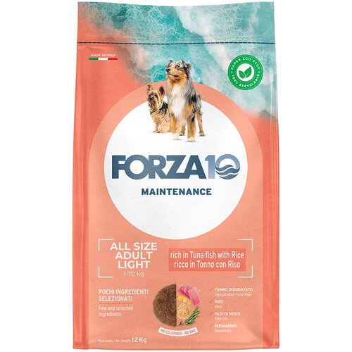 Forza10 Maintenance Dog Forza 10 Maintenance Light s tunom i rižom - 12 kg Slike