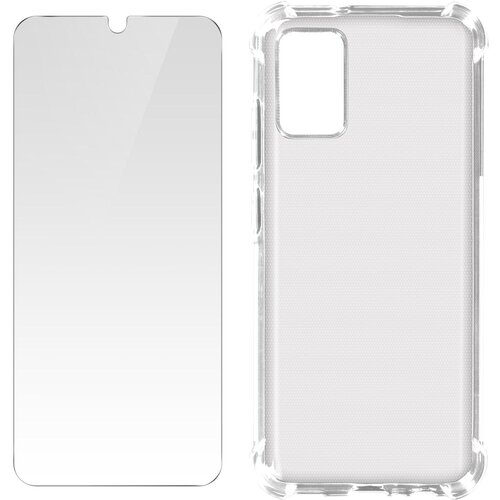 AVIZAR Celoten 360° Premium paket Samsung Galaxy A02s - prozorno mehko ohišje iz kaljenega stekla, (20717826) Cene