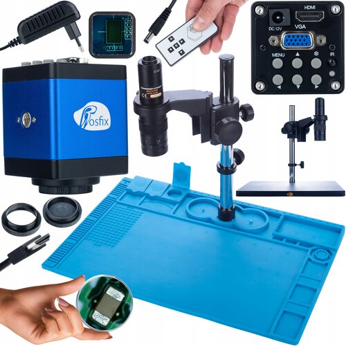 Rosfix EARTH PRO DIGITALNI MIKROSKOP MCEP-0.5X + DRACO BLUE PRO KMDBP-HDMI-VGA 2MP KAMERA + SILIKONSKA PODLOGA (PODLAGA Z ŽELEZNO PODLAGO) 480X320MM, (21739105) Cene