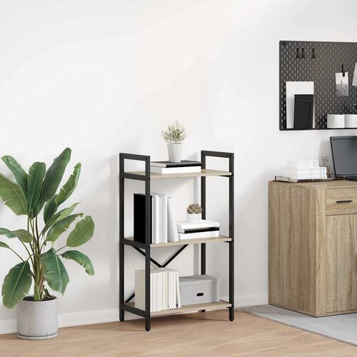 VidaXL Polica Sonoma hrast 56 x 34 x 96 cm Konstruirano drvo Slike