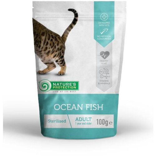 Natures Protection cat sterilized ocean fish 100g Slike