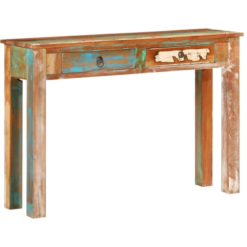 vidaXL Konzolna miza 110x30x75 cm predelan trden les, (20979548) Cene