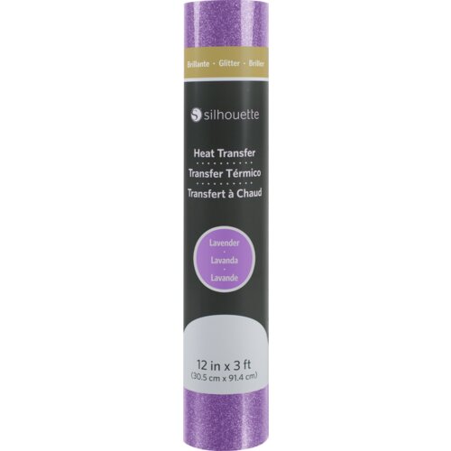 Silhouette Glitter Heat Transfer - 30,5 cm x 0,9 m - Lavender Slike