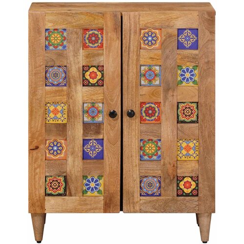  Kreveta Prirodna 60 x 33 x 75 cm Čvrsto drvo manga Slike