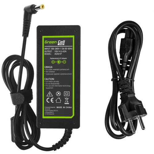 Green cell Punjač za laptope Acer, 65W / 19V / 3,42A / 5,5mm x 1,7mm Cijene
