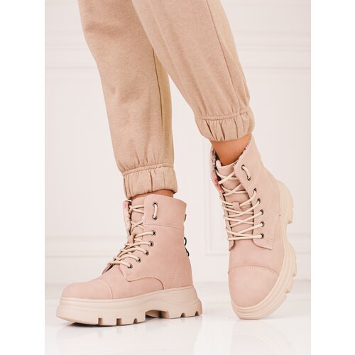SHELOVET Women's trappers on the platform pink Cijene