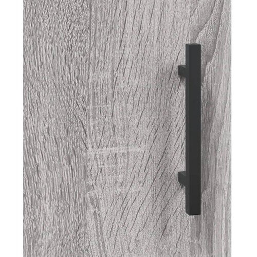  Visoka komoda siva boja hrasta 69,5x31x115 cm konstruirano drvo Slike
