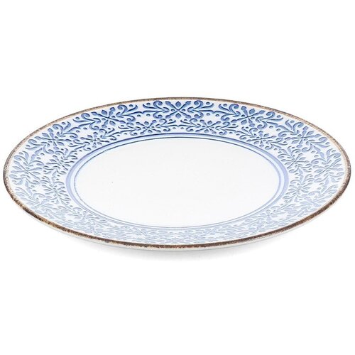 BonBistro Bel/moder porcelanast krožnik &amp;oslash; 25 cm Azul &amp;ndash; Slike