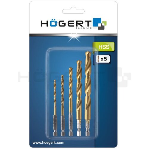  BORER SET(5) ZA METAL 4.5.6.8.10 mm HSS STEEL Cene