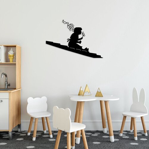 Wallity Zidna dekoracija Banksy - 3, 47 x 70 cm, Crna Cijene