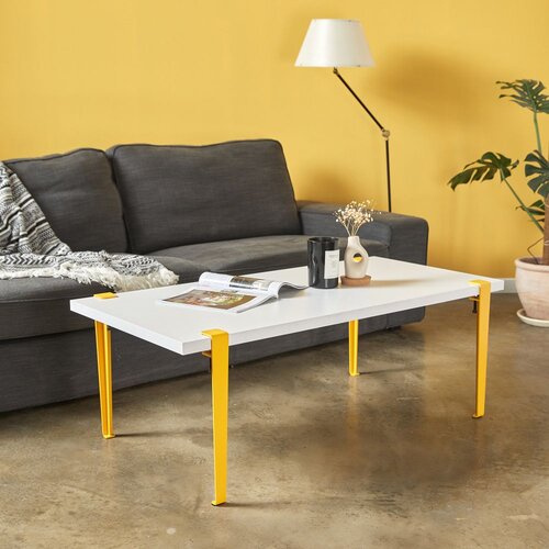 Woody Fashion Klub sto Fonissa, 120x45x60 cm, Žuti Cene