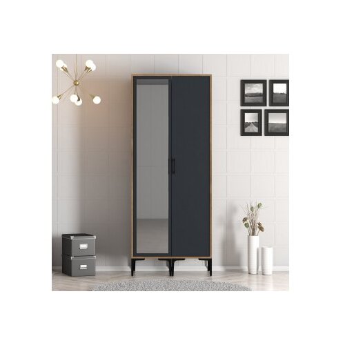 Hanah home Ormar Kumsal RS, 80x201,4x47,5 cm, Antracit Cene