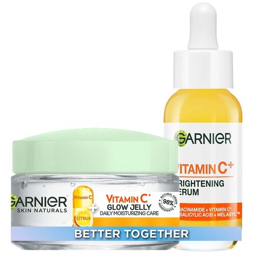 Garnier Vitamin C Set dnevna krema + serum za lice Cene