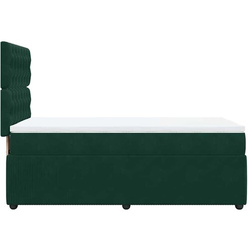 Box spring krevet s madracem tamnozeleni 100x200 cm bar&amp;scaron;unasti Slike