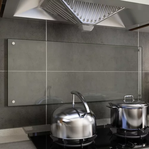 vidaXL kuhinjska zaštita od prskanja prozirna 100x40 cm kaljeno staklo