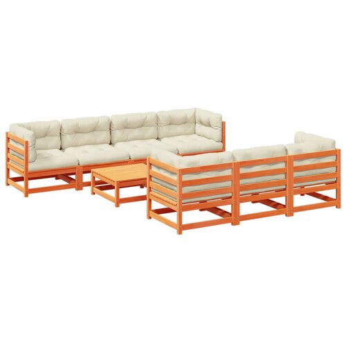  8-dijelni set vrtnih sofa s jastucima masivno drvo duglazije Slike