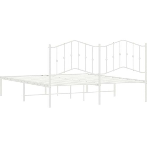  okvir za krevet s uzglavljem bijeli 183x213 cm Slike