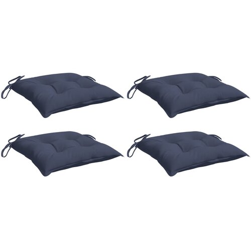  Jastuci za stolice 4 kom modri 40x40x7 cm tkanina Oxford Slike