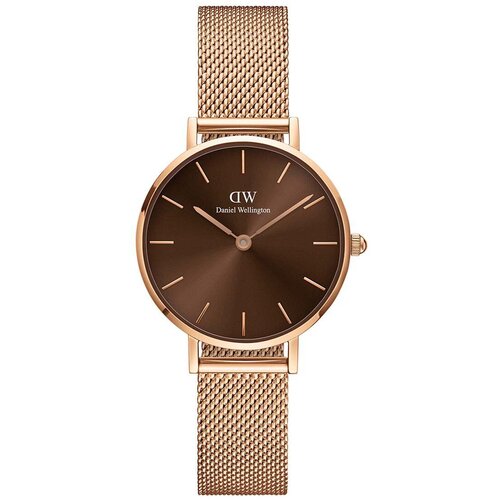 Daniel Wellington Sat Petite Amber 28 za žene, boja: ružičasta Slike