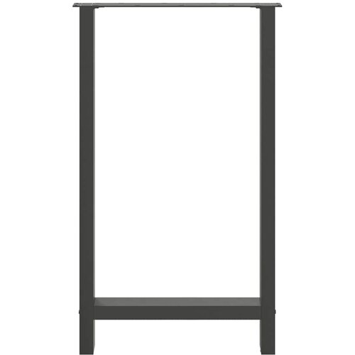  Noge za barski stol antracit boje 2 kom 60 x (100-101) cm čelik Slike