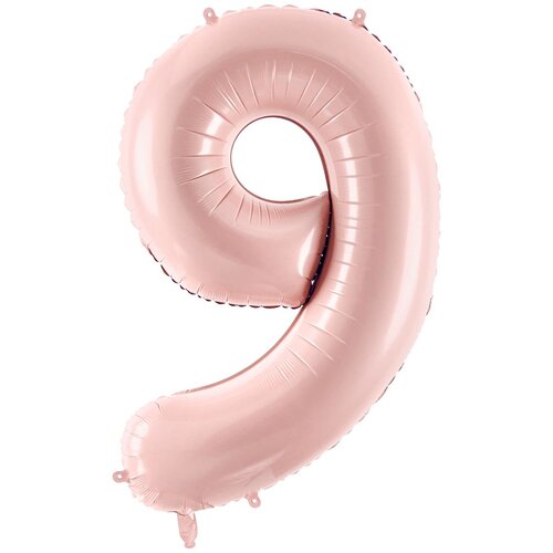 PARTY DECO folija balon številka ''9'', 72cm, svetlo roza Cene