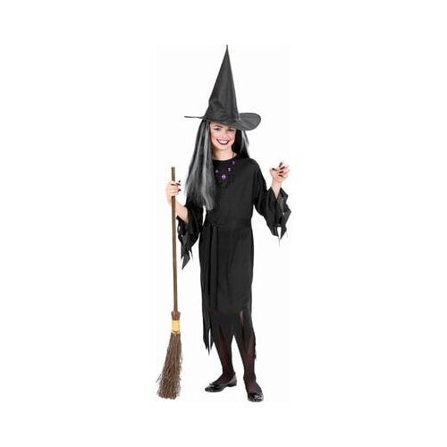 Widmann Čarovniški kostum z obleko, pasom in klobukom - 140 cm / 8 - 10 let Cene