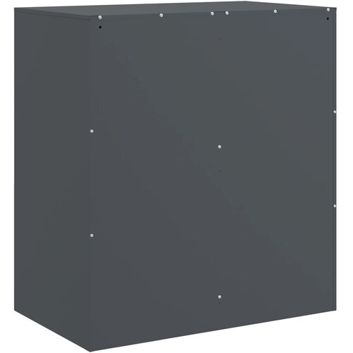  Komoda antracit 67 x 39 x 73 cm čelična Slike