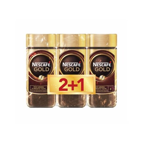 Nescafe kafa instant gold 100G tegla 2+1 gratis Slike