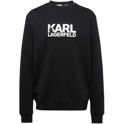 Karl Lagerfeld Sweater majica crna / prljavo bijela