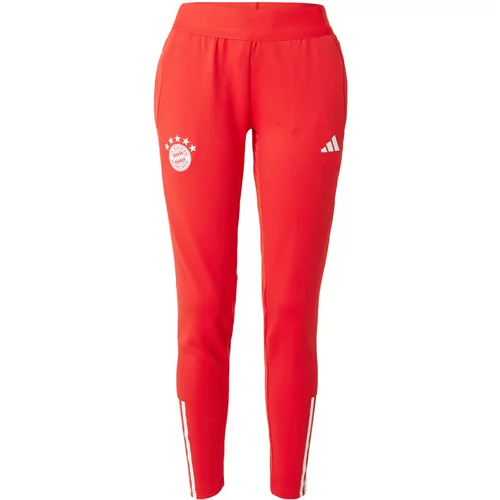 Adidas Sportske hlače marelica / crvena / bijela