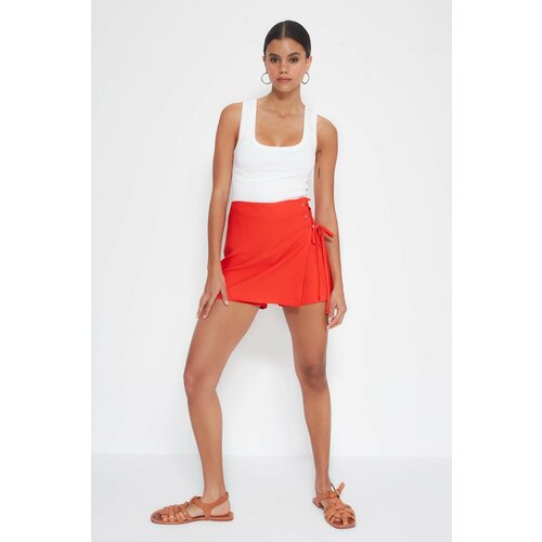 Trendyol shorts - red - high waist Slike
