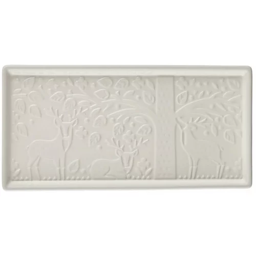 Mason Cash bijeli pladanj od kamenine In the Forest, 30 x 15 cm