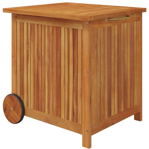 vidaXL Vrtna škatla s kolesi 60x50x58 cm trden akacijev les, (20594872) Cene