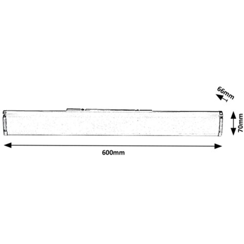 Rabalux dantikon,zidna lampa.led 14W,hrom,L60cm, IP44 5QXX6JA Slike