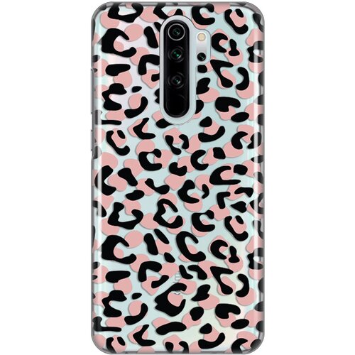 silikonska maska za Xiaomi Redmi Note 8 Pro Animal Print Skin providna Slike